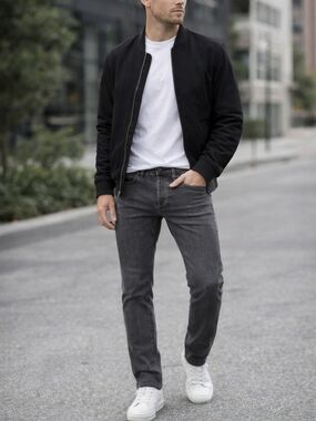 Rag & Bone Fit 1 Extra Slim Jeans Mens 32 Gray Slim Stretch Denim Button Fly USA